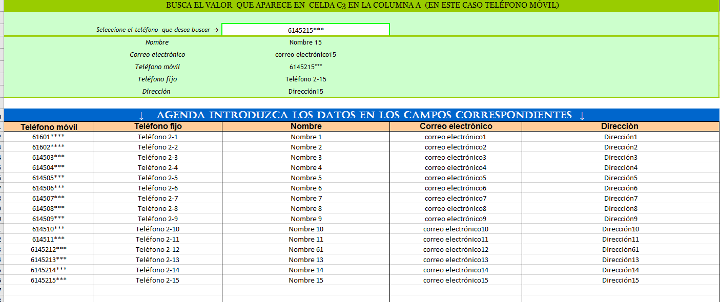 Plantilla Para Localizar Registros En Base De Datos 2 Excel Gratis